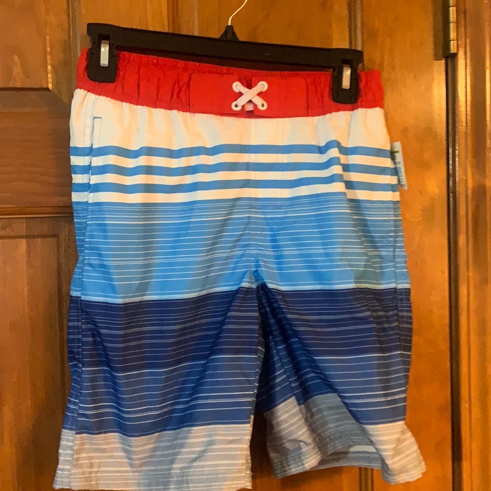New OT Revolution Boys Swim Shorts M 7-8 NWT